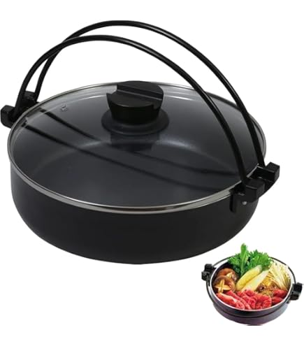 Amazon.com: Urban Tokyo Sukiyaki Tetsu Nabe Pot with Wooden