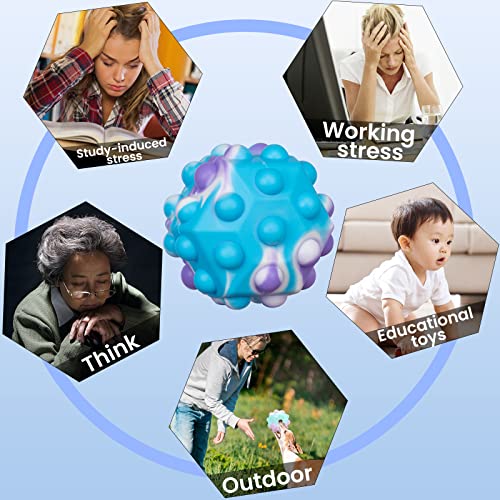 3D ball push bubble fidget toys, stress ball ,Sensory Toys for Autistic Children squishy stress