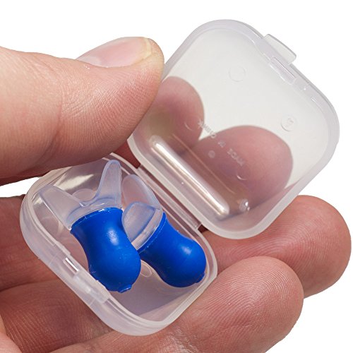 Gms Pressure Reducing Flitemate Silicone Ear Plugs with Carrying Case (1 Pair) Reusable Comfortable Hearing Protection