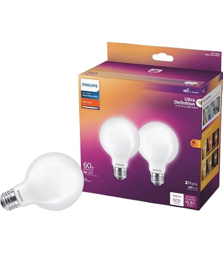 Philips 573352-3.5G25/PER/UD/FR/G/E26/WGD 4/2PF T20 G25 Globe LED