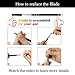 Hair Engraving, MagiForet Hair Tattoo Pen, Hair Razor Pen, Hair Tatoo Trim Styling Face Eyebrow Shaping Device, Hair Engraving Shaver Pen + 10 Blades + Tweezers for Men Women Teens (Black)
