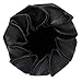 CTM® Leather Squeeze Coin Change Pouch, Black