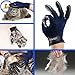 Pet Deshedding Glove Grooming Gloves Hair Brush Remover Mitt-Enhanced Pet Ninja Gloves Five Finger Design Comb Glove-Perfect for Cats Dogs Horses with Long & Short Fur Shedding, Bathing, Massaging.