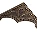 BQLZR Antique Decorative Box Corner Cover 39x9mm Desk Edge Cover Pack of 20