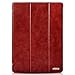 iPad Pro Leather Case, Icarercase Vintage Series Genuine Leather Flip Cover Folio Case Slim Leather Case Stand Function Smart Cover with [Auto Wake/Sleep] Function for Apple iPad Pro 12.9 inch (Red)