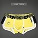 Voberry® Men Sexy Boxer Shorts Briefs Trunks Underpants Men's Bikini Underwear, (M, Yellow)
