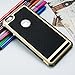 iPhone 6 Plus Case, DACHUI Apple iPhone 6S Plus Cover Slim Case Protective Double Color Back Shell Bumper Case Durable TPU Cover for iPhone 6/6S Plus (Black+Gold)