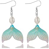 Bohemian Shell Pearl Earrings for Women Natural Beach Shell Drop Earrings Sea Shell Conch Hawaii Earring Summer Holiday Earrings (2)