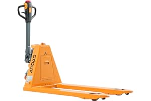 APOLLO Electric Pallet Jack Truck Lithium Battery 3300lbs Capacity 48" Length x 27" Width Fork Size for Material Handling