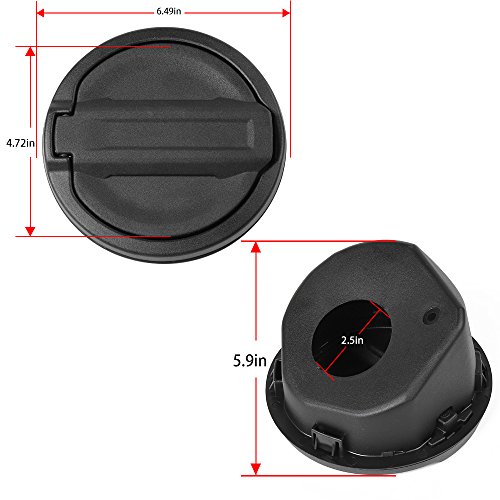 Gas Cap Fuel Door Gas Tank Cover for Jeep Wrangler JL 2Door 4Door