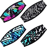 Frienda 4 Pieces Diving Mask Slap Straps Cover Neoprene Dive Swimming Waterproof Mask Strap Cover Dive and Snorkel Strap for Men and Women Water Sports