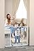 Dreambaby Liberty Extra-Wide Baby Safety Gate- with Smart Stay Open Feature - Fits Openings 39-42.5 inches Wide - White - Model L867