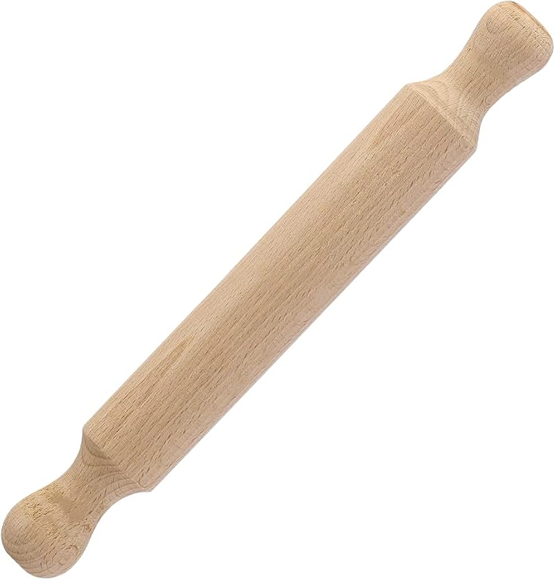 Besto Wooden Rolling Pin 40x4 cm Beech Wood Pro Dough Roller