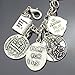 RechicGu Vintage Silver Catholic Religious Church Medals Cross Chain Cuff Pray Bracelet Bangle Charm Inspirational Bible Jesus Saints Pray for US