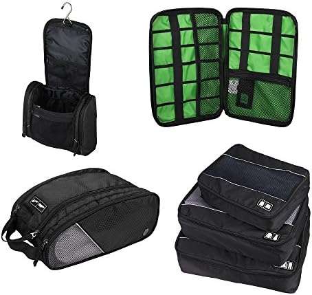 Lightweight Travel Packing Cubes Set, Organizer System for Carry-On luggage, Suitcases, & Backpacks