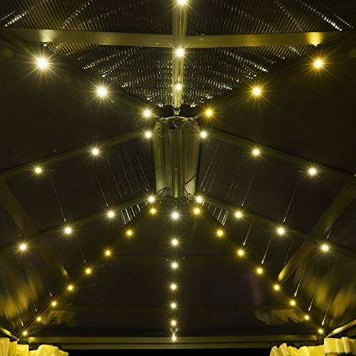 BRAST Alu Pavillon Summerdream | viele Modelle & Farben | Größen 3x3m 3x4m | Moskitonetz + LED | TÜV geprüft… – Bild 3