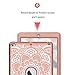 iPad Air 2 Case, PIXIU Heavy Duty Shockproof Protective case Without Screen Protector Rugged Three-Layer Defender Cover for iPad Air 2 A1566 A1567 2014 Released Mandala Floral/Rose Gold
