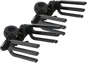 TC-Home 2pcs CNC Oval Wakeboard Tower Rack Wakeboards Combo Rack (WA-1 Black)