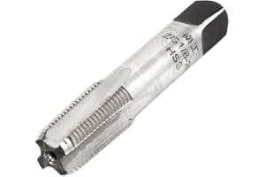 uxcell ZG 1/8-28 BSP 55 Degree Pipe Thread HSS Tap 4 Flutes 55mm Length