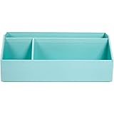 Amazon.com: Martha Stewart Home Office with Avery Stack+Fit Shagreen Small Item Holders, Blue ...