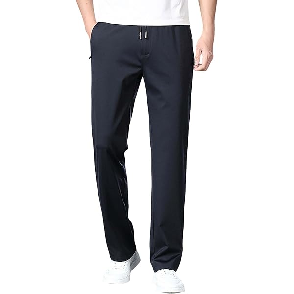 Amazon.com: Work Pants for Men Elastic Waist Drawstring Wide Leg