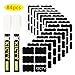 Kicty 84PCS Chalkboard Labels, Premium Reusable Blackboard Stickers with 2 Erasable White Chalk Markers for Labeling Mason Jars, Pantry, Glass, Kitchen, Craft Room, Spice - Organize Your Home & Office