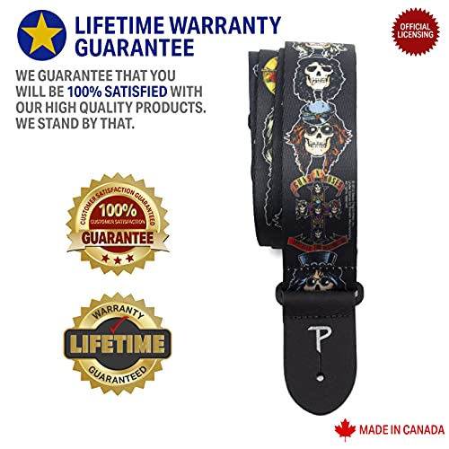 P Perri's Leathers Ltd. Guns N Roses Guitar Strap (LPCP6012) & Perris