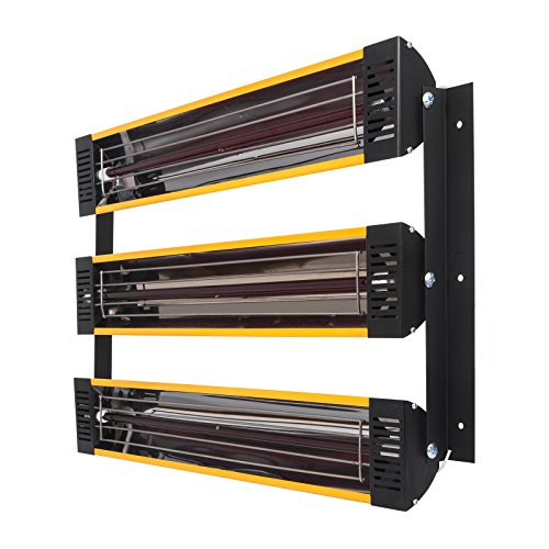 Bestauto Paint Booth Heater 3000W Paint Spray Booth Automotive 3 Set Infrared Paint Curing Light 110 V