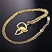 U7 Africa Map Pendant With Elephant Design 18KGP Stamp Gold Plated Chain African Style Ethiopian Jewelry Pendant Necklace