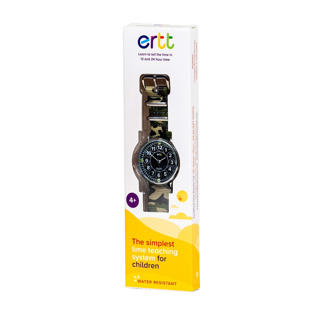 EasyRead Time Teacher - Teaching Watch For Kids - Boys & Girls Analog Watch - Kids Learning Watch - Learn to Tell The Time Wrist Watch For Kids - 2 Step Time Teacher Watch - 12-24 Hr Easy to Read Dial