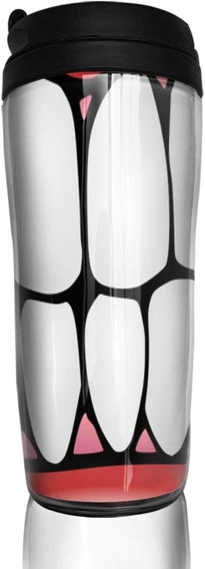 12 oz Tumbler with Lid Tooth Clip Art Great Coffee Cups for Women Men Travel Mugs Birthday Friends Gifts