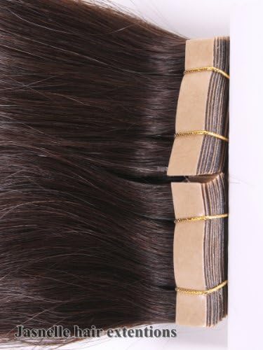 20" Grade AAAA | Indian/Brazilian Straight Remy Human Hair | HH PU Double TAPE IN 4CM|Color #2- Dark Brown |20 Pieces