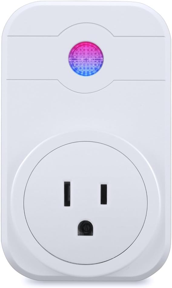 WELQUIC Smart Wi-Fi Socket Plug Outlet Timer Control Power ON/OFF Electronics - Compatible with Amazon Alexa US Plug