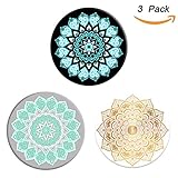 Multi-Function Mounts and Stands,Dmcyber Expanding Stand Grip Pop Mount Socket for Smartphones ,iPhone and Tablets, Pack of 3 (Mandala)