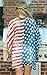Angashion Women's American Flag Print Kimono Cover Up Tops Shirt, Flag, One Size