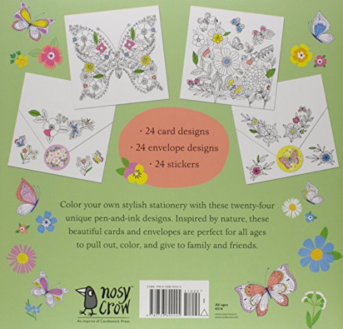 The Coloring Book of Cards and Envelopes: Flowers and Butterflies
