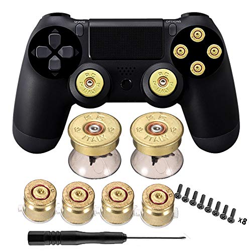 image for Bullet Buttons for PS4 Controller, COCOTOP Raplacement Parts Metal Thu