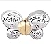 Pugster Silver Plated Mother Daughter Charms Separable Butterfly Bead Fits Pandora Charms Bracelet (Alexandrite Amethyst)