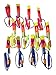 12 Amazing Arrow Rocket Copters. Led Light Helicopter Flying Toy - Elastic Powered Sling Shot Heli. Similiar to Flare Copter by Gingerscoolstuff