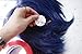 Alacos Fashion Dark Blue Short Straight Layered Unisex Cosplay Wig Anime Wig Layered Hair + Wig Cap