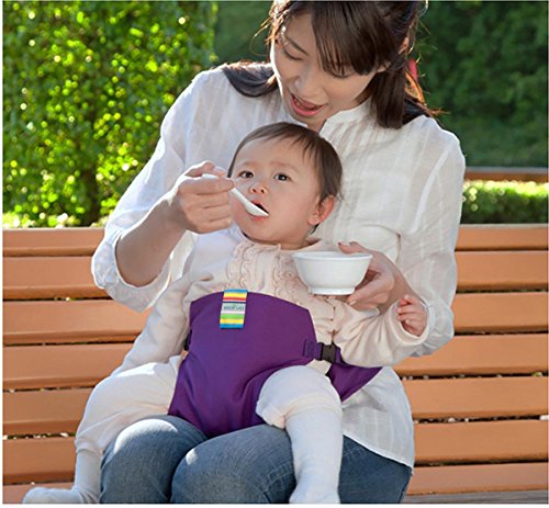Elufly Outdoor Portable Travel High Chair Booster Baby Seat with Straps Toddler Safety Harness Shopping Cart Safety Strap (Pink)