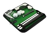 MMdex Portable Travel Indoor Golf Putter Kit, Ball Putter Training Set with Ball Hole-Cup For Golf Putting Practice