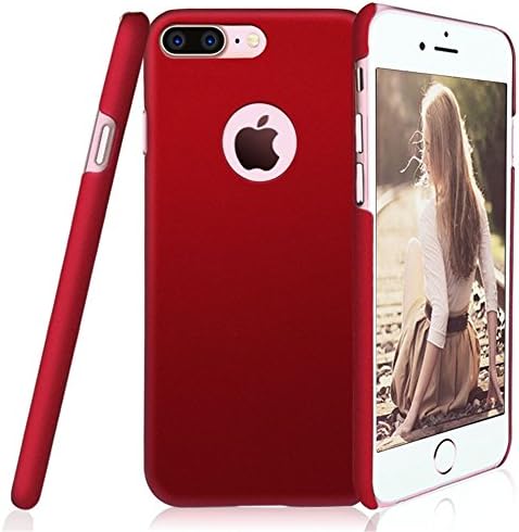 iPhone 7 Plus Case, Acewin [Exact-Fit] iPhone 7 Plus Slim Fit Case Soft Finish Coated Surface with Premium Matte Hard Anti-Scratch Cover for iPhone 7 Plus (5.5) (Wine Red)