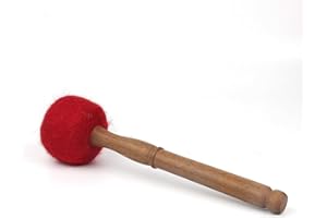 KHUSI MFelte peppered 9" gong stick, singing bowl mallet,drum stick/Malletfoe Tibetan singing bowl, Hand made in Nepal,