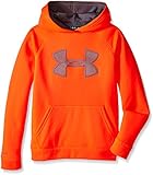 Under Armour Youth Boys' Fleece Storm Big Logo Hoody, Bolt Orange/Graphite, Small