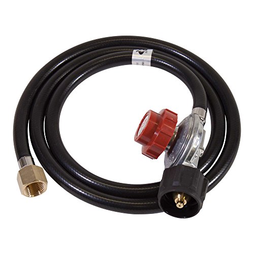 Fire Pit Adjustable Regulator, 0-10 PSI, 5’, 1/2” NPT, Propane - Thumbnail 2