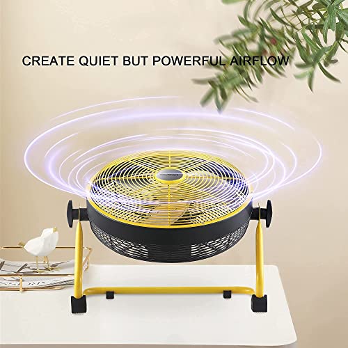 TokeShimi Battery Operated Shop Fan for Garage, 12 Inch High Velocity