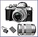 Olympus OM-D E-M10 Mark II Mirrorless Micro Four Thirds Digital Camera with 14-42mm II R Lens [Silver] & Olympus M.Zuiko Digital ED 40-150mm f/4.0-5.6 R Lens [Silver]
