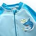 Vivafun Baby Boy Rash Guard Swimsuit UPF 40+ Sun Protective Sunsuit Light Blue
