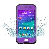 Galaxy S6 Case ,Waterproof Case Dustproof Shockproof Snowproof Gel Touch Screen Ipx8 Swimming Diving Cover For Samsung GALAXY S6 2015 (purple)